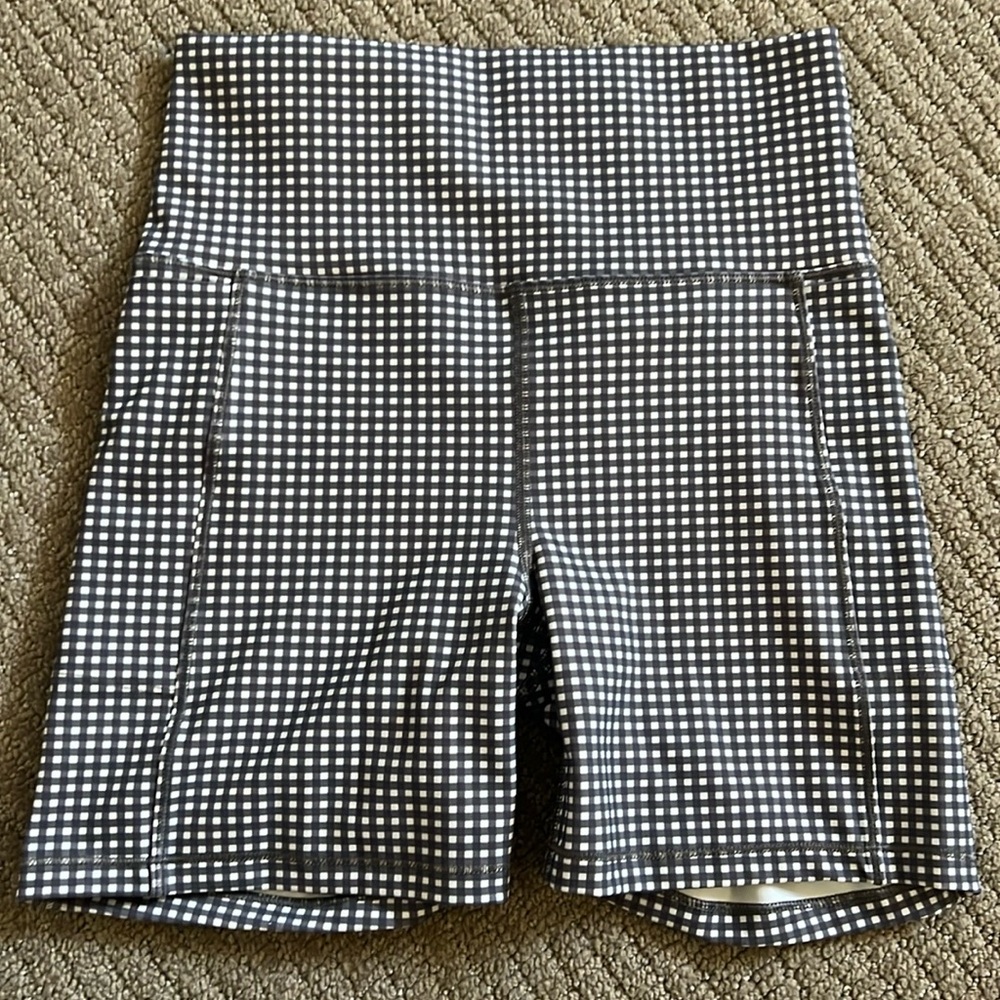 Vuori Gingham Bike Shorts